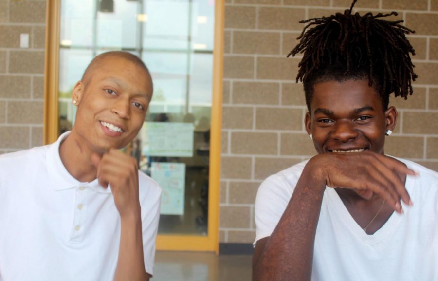 Mytrel Kitt and DeAndre Stokes laugh together on Thursday, September 12. They have been each other’s emotional support through homelessness and Kitt’s cancer diagnosis and treatment. 